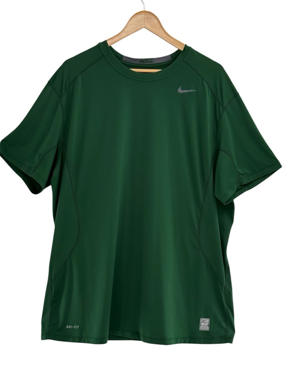 Nike Pro Combat Dri-FIT Fitted Training Shirt Men’s XXL Green Athletic Gym